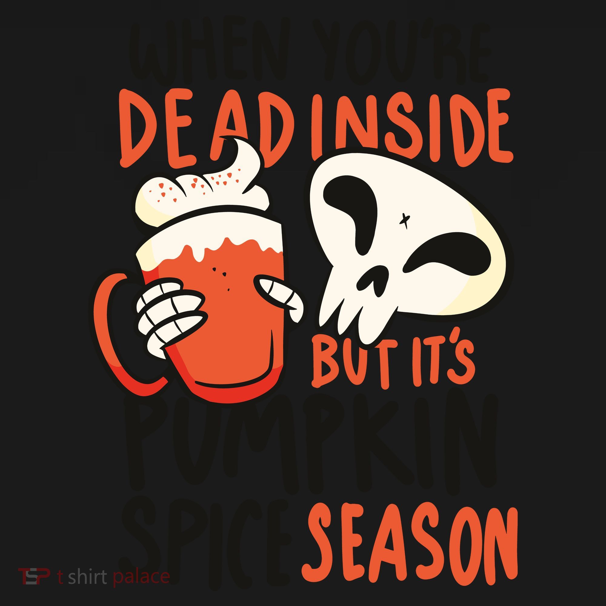When You're Dead Inside Pumpkin Season Visor