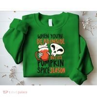 When You're Dead Inside Pumpkin Season Sweatshirt thumb 2
