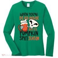 When You're Dead Inside Pumpkin Season Women's Long Sleeve Shirt thumb 0