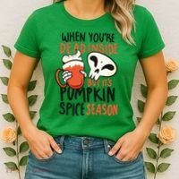 When You're Dead Inside Pumpkin Season Women's T-Shirt thumb 2