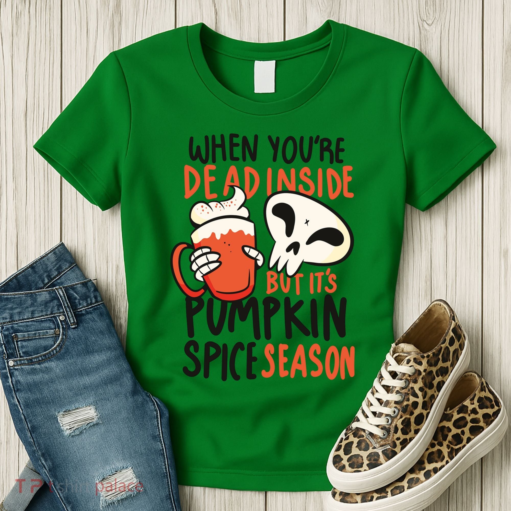 When You're Dead Inside Pumpkin Season Women's T-Shirt