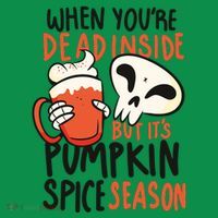 When You're Dead Inside Pumpkin Season Kids Sweatshirt thumb 2