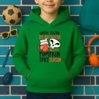 When You're Dead Inside Pumpkin Season Kids Hoodie thumb 2