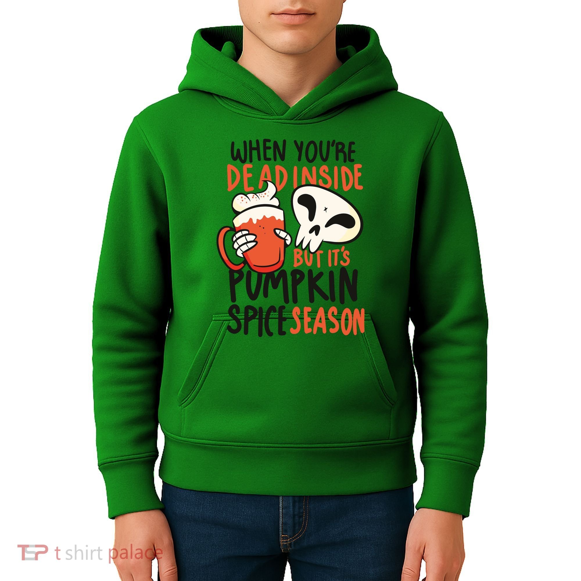 When You're Dead Inside Pumpkin Season Kids Hoodie