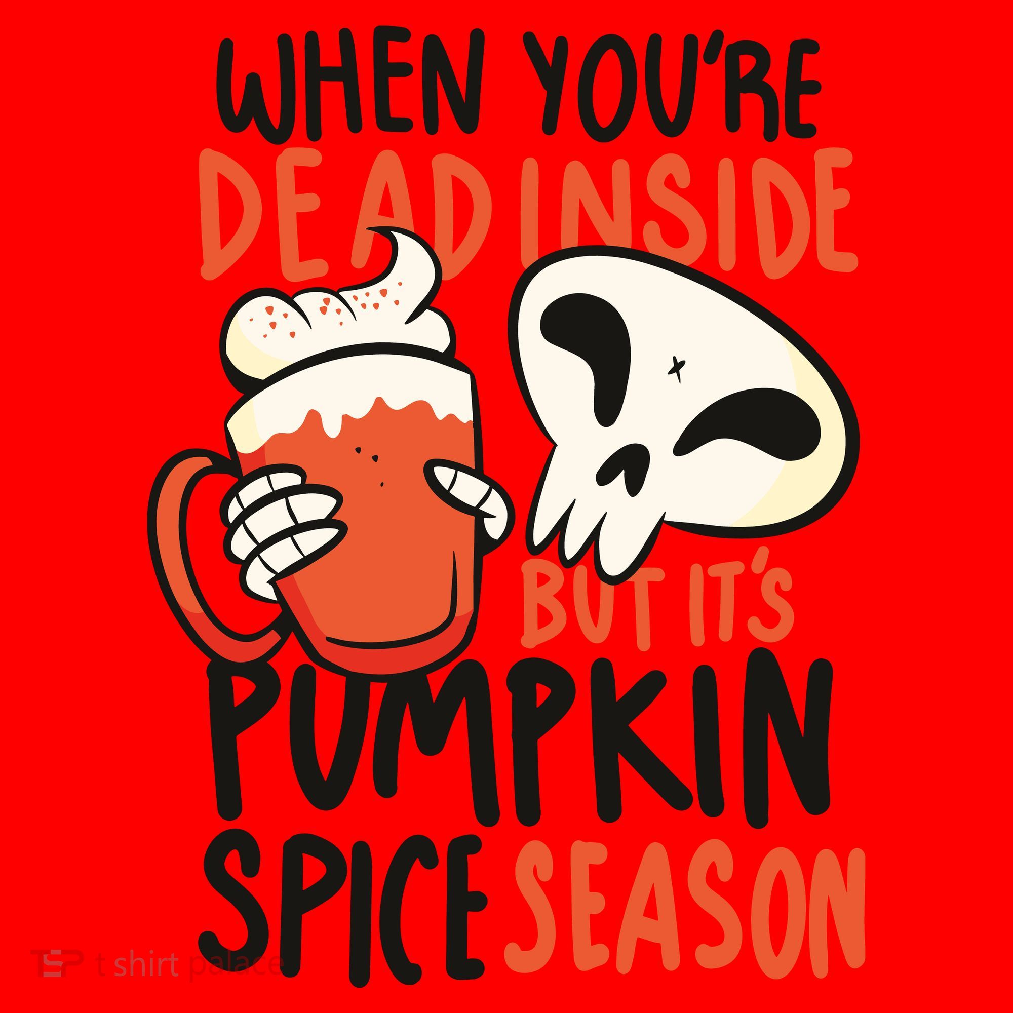When You're Dead Inside Pumpkin Season Santa Hat