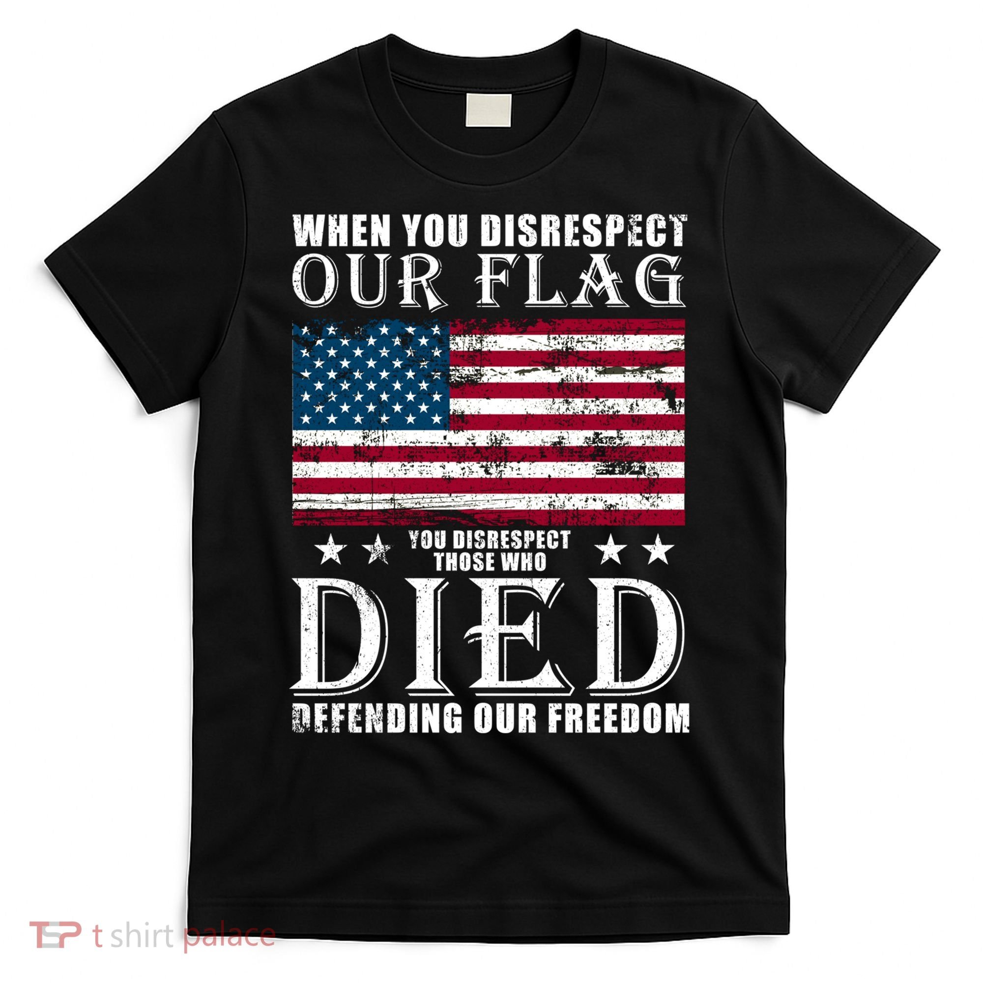 When You Disrespect Our Flag Veteran Memorial Day Gift T-Shirt