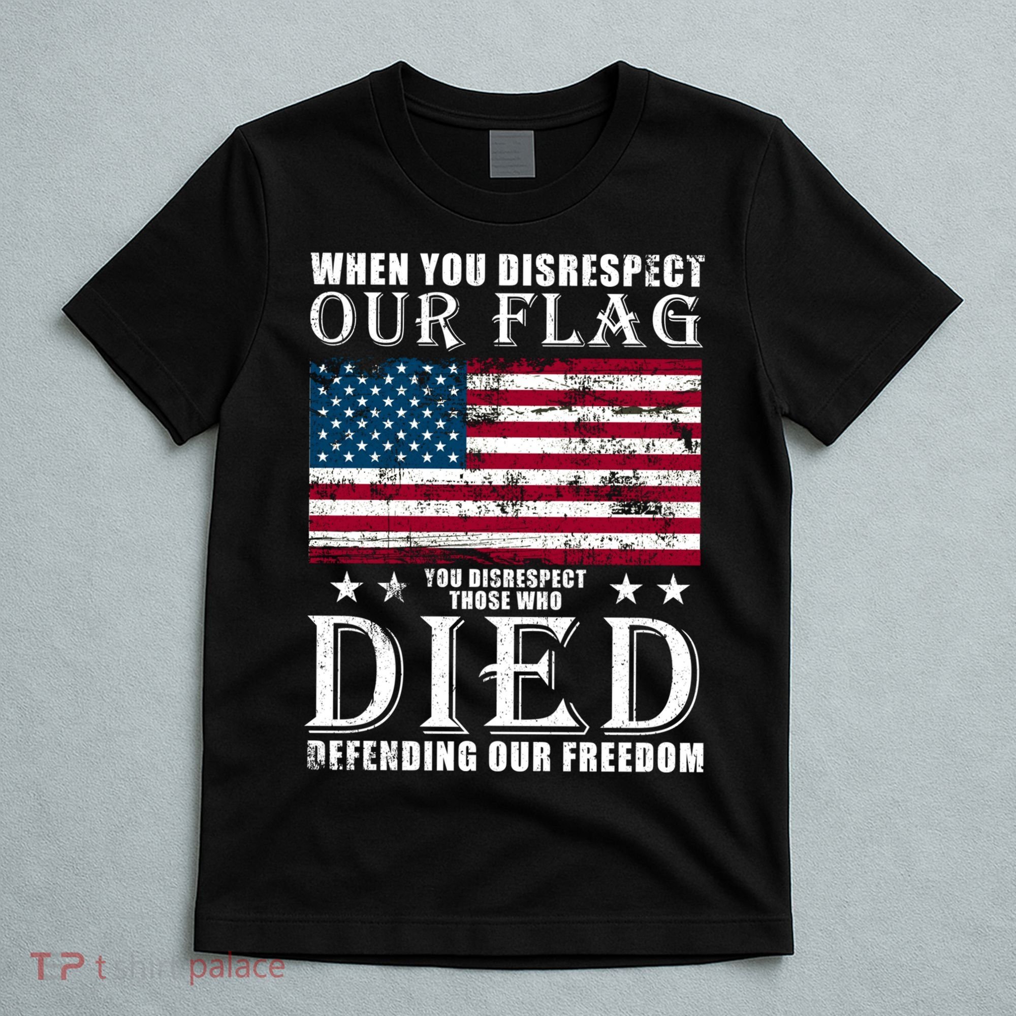 When You Disrespect Our Flag Veteran Memorial Day Gift T-Shirt