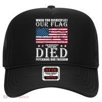 When You Disrespect Our Flag Veteran Memorial Day Gift Hat thumb 0