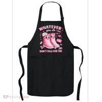 Whatever You Do Don't Fall For Me RN PCT CNA Nurse Valentine Apron thumb 0