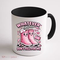 Whatever You Do Don't Fall For Me RN PCT CNA Nurse Valentine Coffee Mug thumb 1