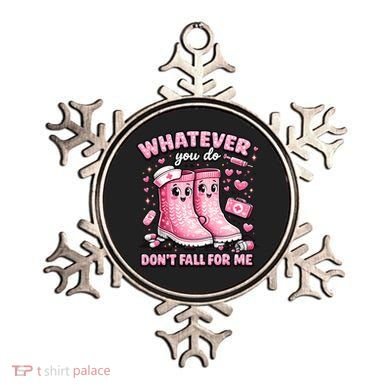 Whatever You Do Don't Fall For Me RN PCT CNA Nurse Valentine Ornament