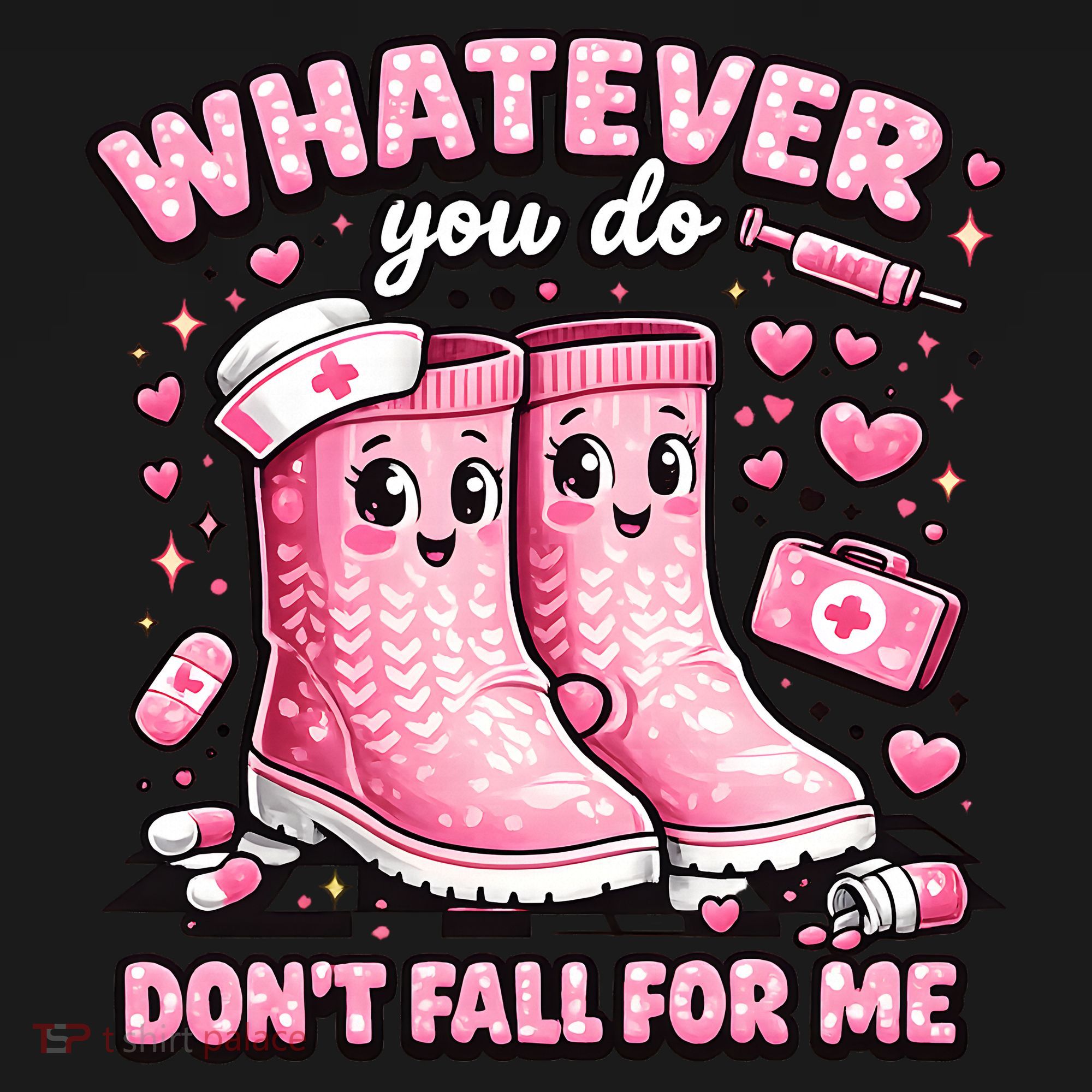 Whatever You Do Don't Fall For Me RN PCT CNA Nurse Valentine Women's Tank Top