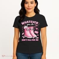 Whatever You Do Don't Fall For Me RN PCT CNA Nurse Valentine Women's T-Shirt thumb 4