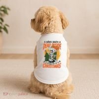 When You're Dead Inside But It's Christmas Doggie Tank thumb 2