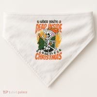 When You're Dead Inside But It's Christmas USA-Made Doggie Bandana thumb 0