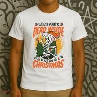 When You're Dead Inside But It's Christmas T-Shirt thumb 3
