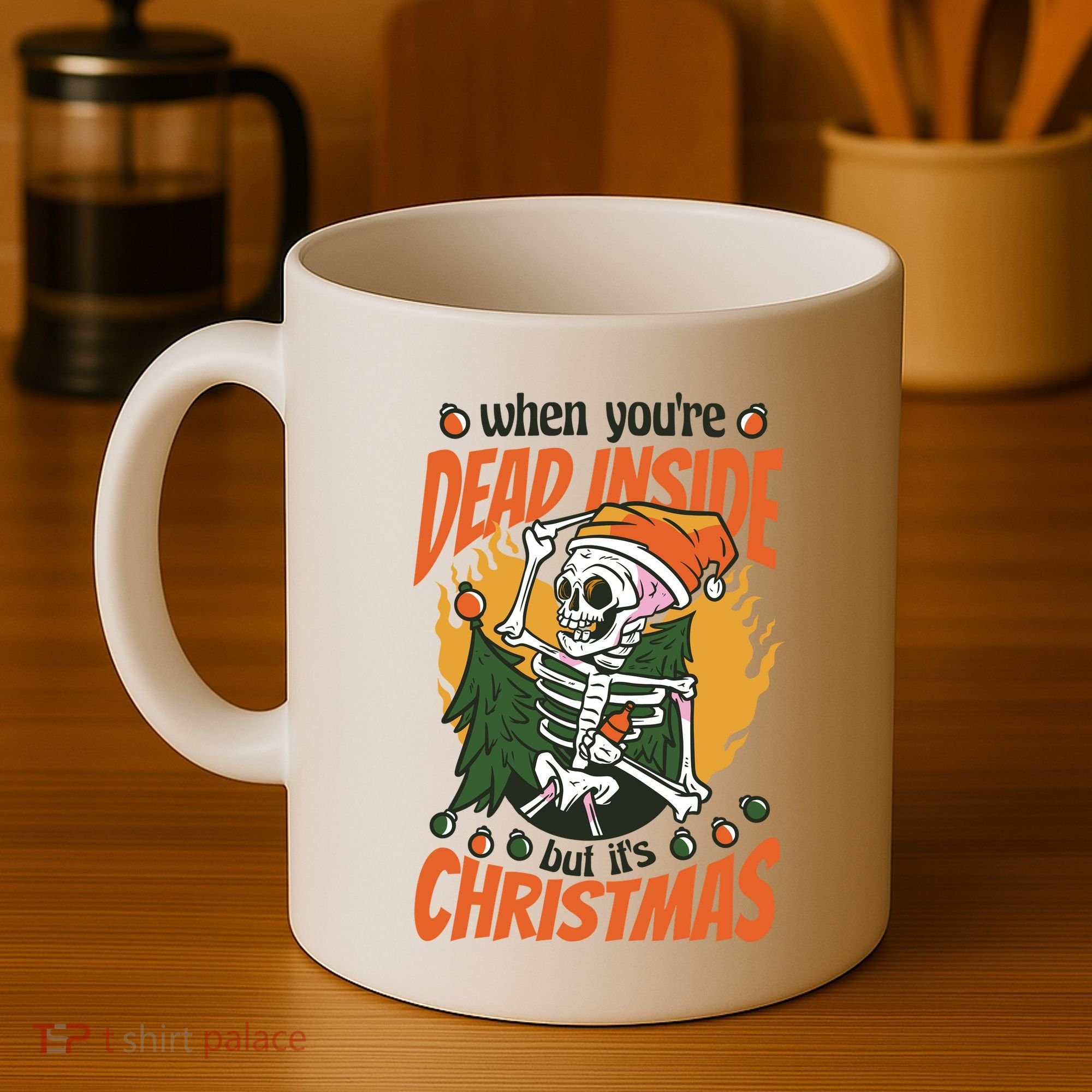 When You're Dead Inside But It's Christmas Coffee Mug