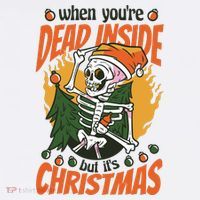 When You're Dead Inside But It's Christmas Women's Hoodie thumb 2