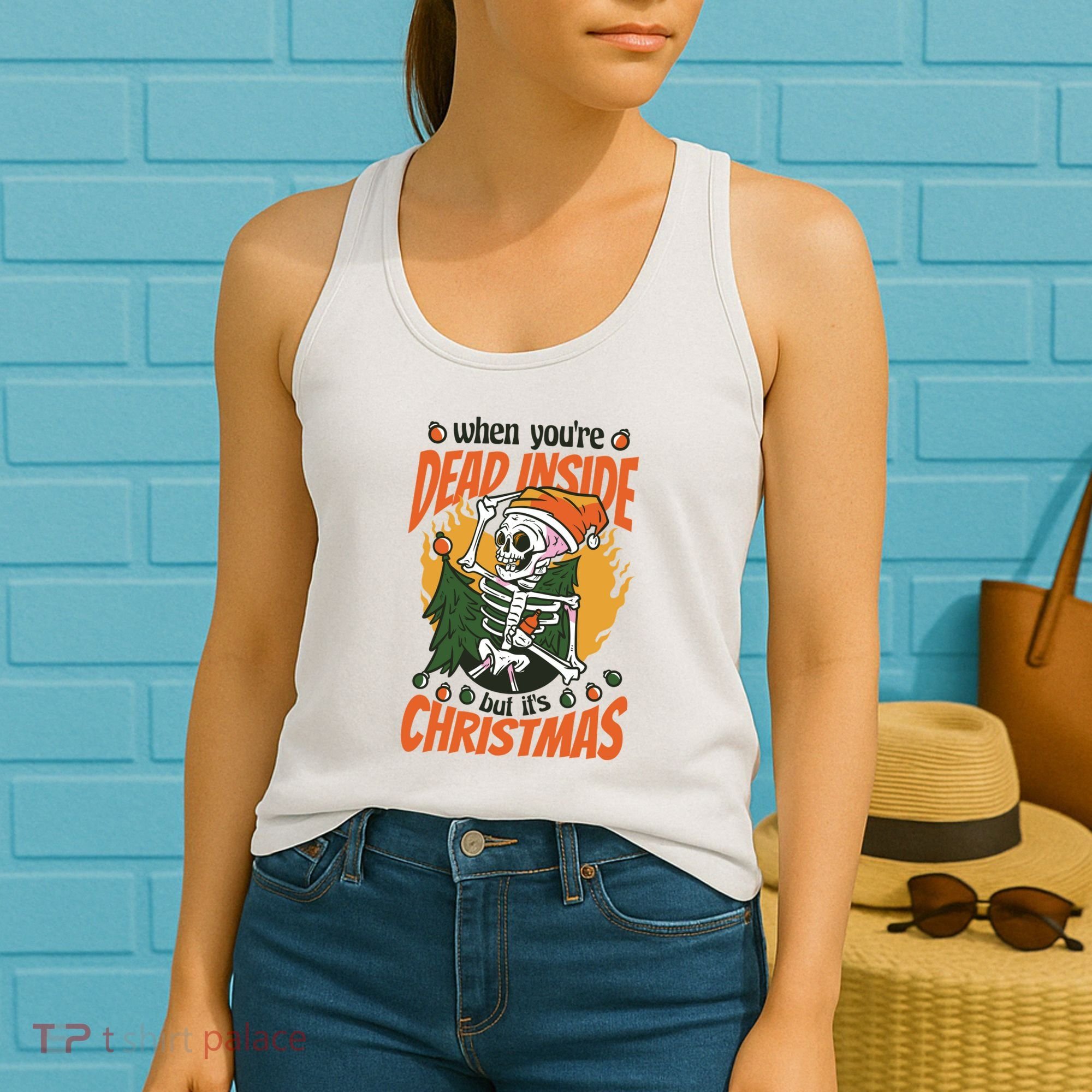 When You're Dead Inside But It's Christmas Women's Tank Top