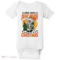 When You're Dead Inside But It's Christmas Baby Bodysuit thumb 0