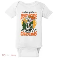 When You're Dead Inside But It's Christmas Baby Bodysuit thumb 0