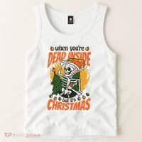 When You're Dead Inside But It's Christmas Tank Top thumb 2