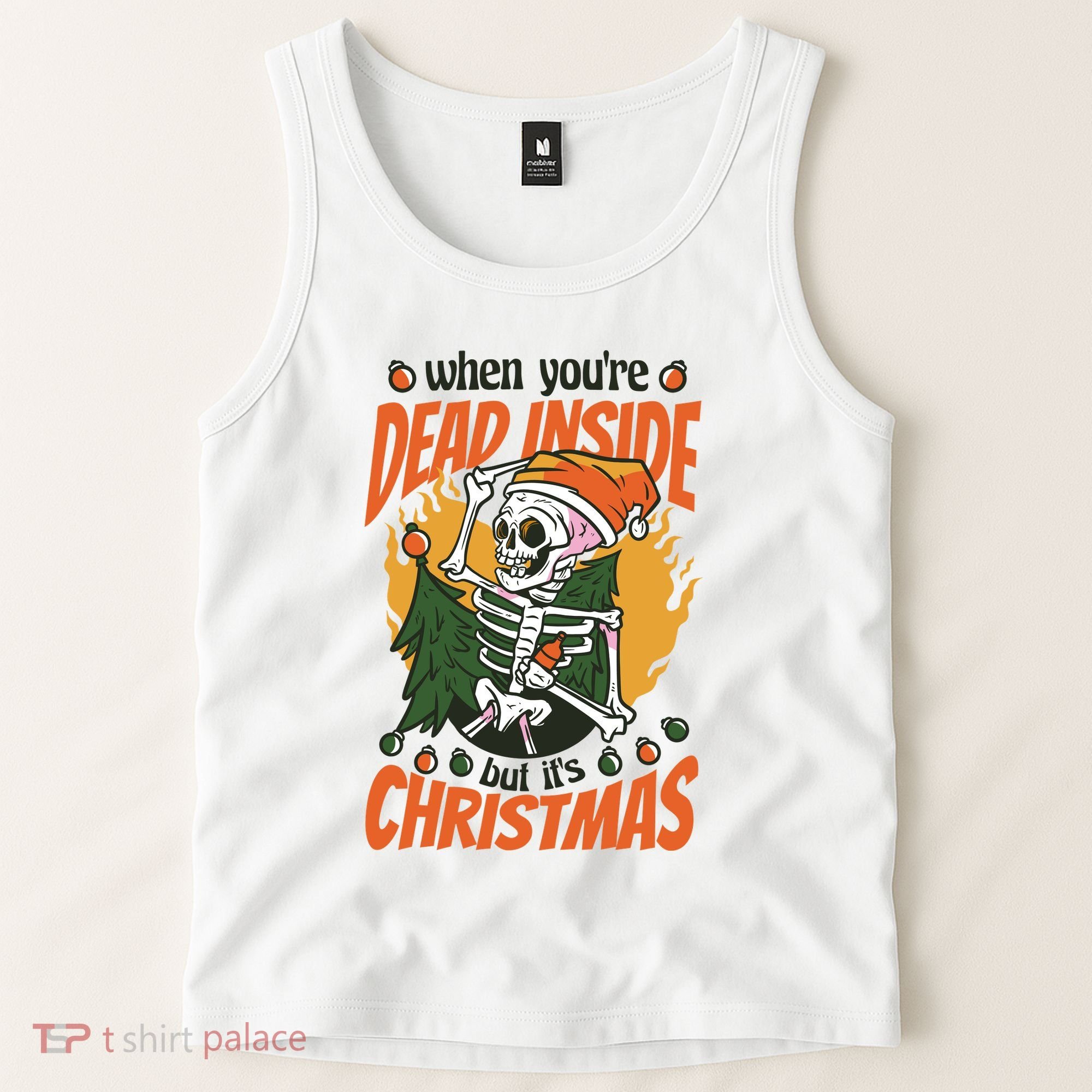 When You're Dead Inside But It's Christmas Tank Top