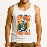 When You're Dead Inside But It's Christmas Tank Top thumb 3