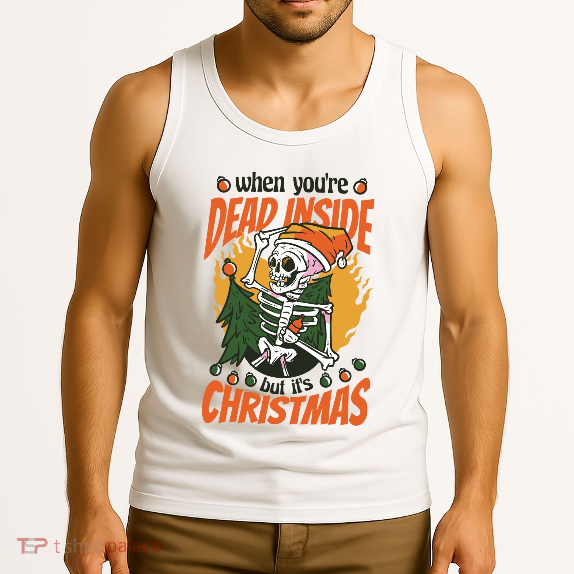 When You're Dead Inside But It's Christmas Tank Top