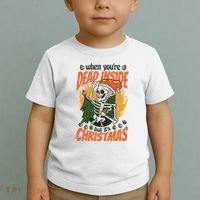 When You're Dead Inside But It's Christmas Toddler T-Shirt thumb 2