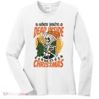 When You're Dead Inside But It's Christmas Women's Long Sleeve Shirt thumb 0