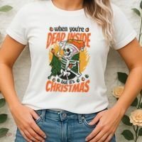 When You're Dead Inside But It's Christmas Women's T-Shirt thumb 2