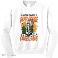 When You're Dead Inside But It's Christmas Kids Sweatshirt thumb 0
