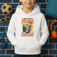 When You're Dead Inside But It's Christmas Kids Hoodie thumb 2