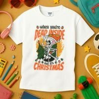 When You're Dead Inside But It's Christmas Kids T-Shirt thumb 3