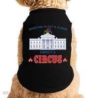 When You Elect A Clown Expect A Circus Anti Trump Doggie Tank thumb 0