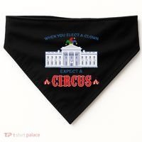 When You Elect A Clown Expect A Circus Anti Trump USA-Made Doggie Bandana thumb 0