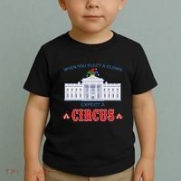 When You Elect A Clown Expect A Circus Anti Trump Toddler T-Shirt thumb 2