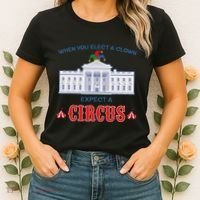 When You Elect A Clown Expect A Circus Anti Trump Women's T-Shirt thumb 2