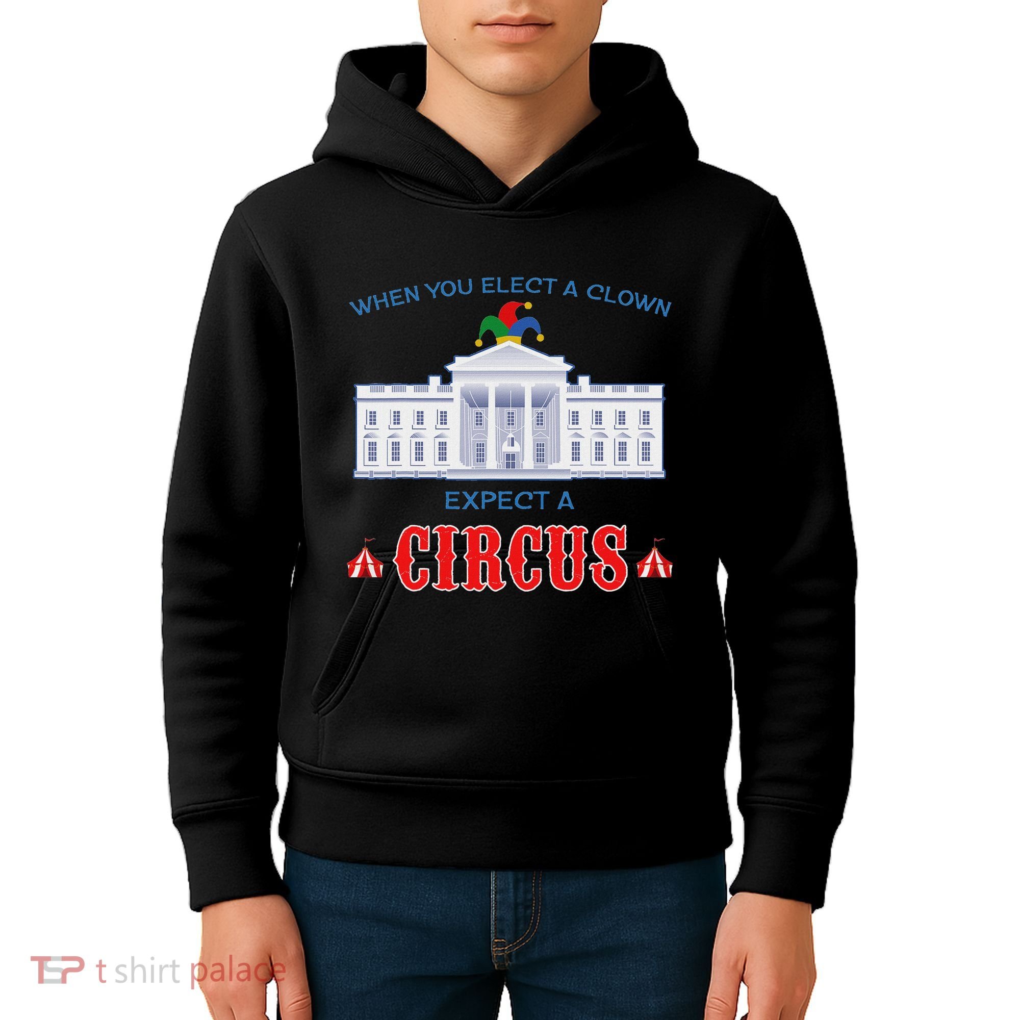 When You Elect A Clown Expect A Circus Anti Trump Kids Hoodie