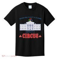 When You Elect A Clown Expect A Circus Anti Trump Kids T-Shirt thumb 0