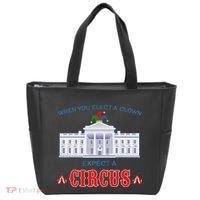 When You Elect A Clown Expect A Circus Anti Trump Tote Bag thumb 0