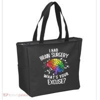 WhatS Your Excuse I Had Brain Surgery Tote Bag thumb 2
