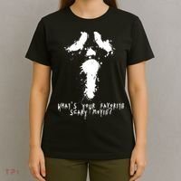 What's Your Favorite Scary Movie? Horror Ghost Halloween Costume T-Shirt thumb 4