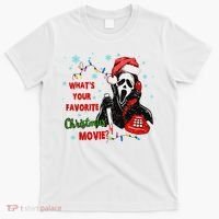 What's Your Favorite Horror Movie Christmas Xmas Holiday Ghostface T-Shirt thumb 0