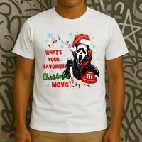 What's Your Favorite Horror Movie Christmas Xmas Holiday Ghostface T-Shirt thumb 3