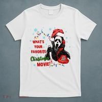 What's Your Favorite Horror Movie Christmas Xmas Holiday Ghostface T-Shirt thumb 5