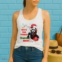 What's Your Favorite Horror Movie Christmas Xmas Holiday Ghostface Women's Tank Top thumb 2