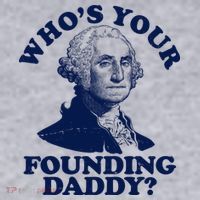 Whos Your Founding Daddy Funny George Washington Women's Sweatshirt thumb 2