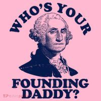 Whos Your Founding Daddy Funny George Washington Coaster thumb 2